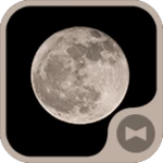 full moon theme android application logo